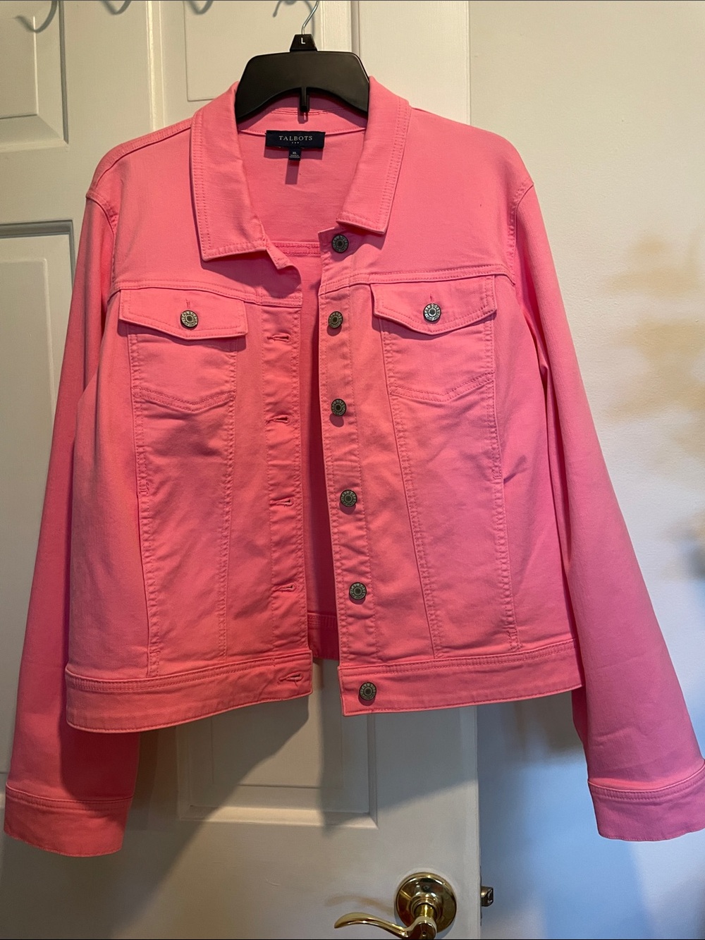 Talbots Pink Denim Jacket